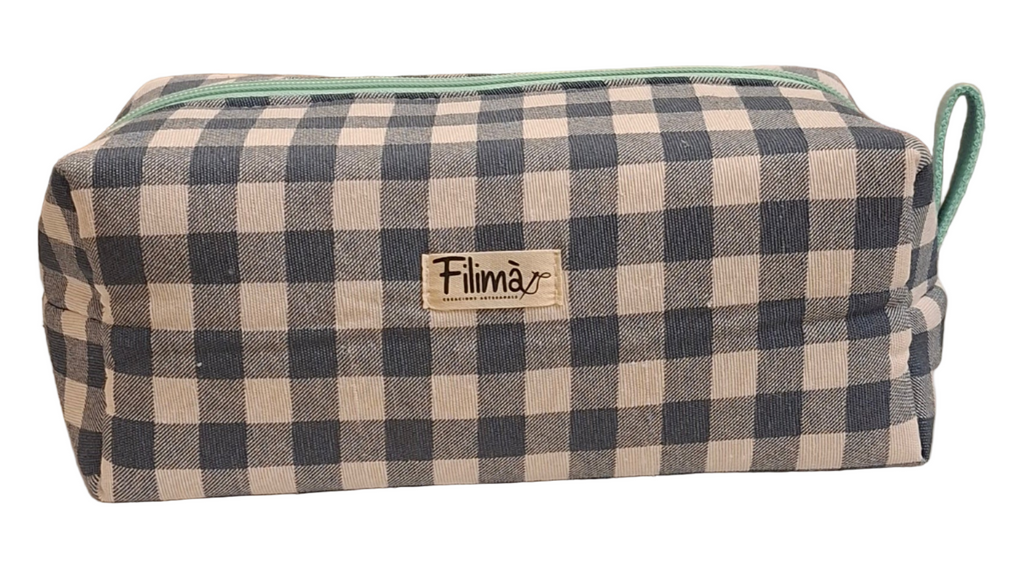 Necesser de tela quadrat