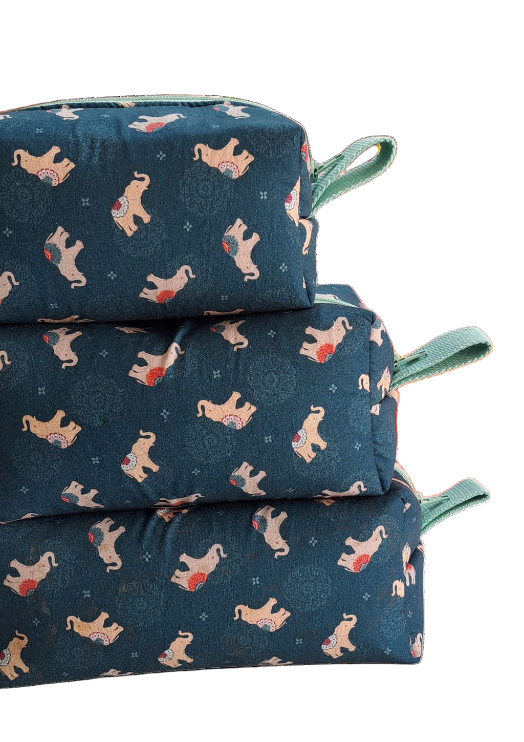 Necesser de tela quadrat