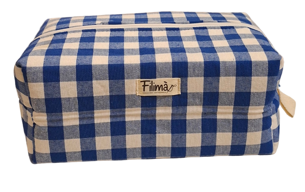 Necesser de tela quadrat