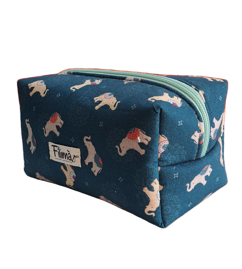 Necesser de tela quadrat