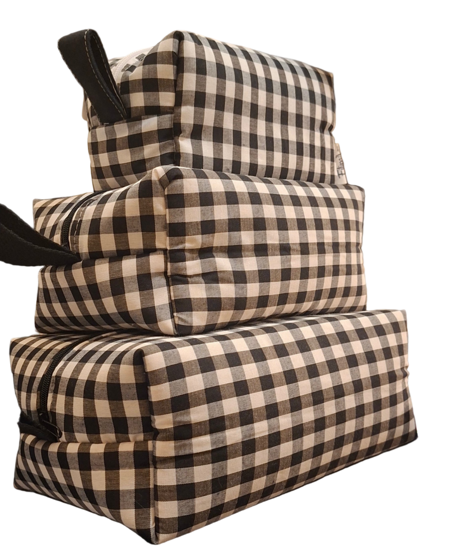 Necesser de tela quadrat