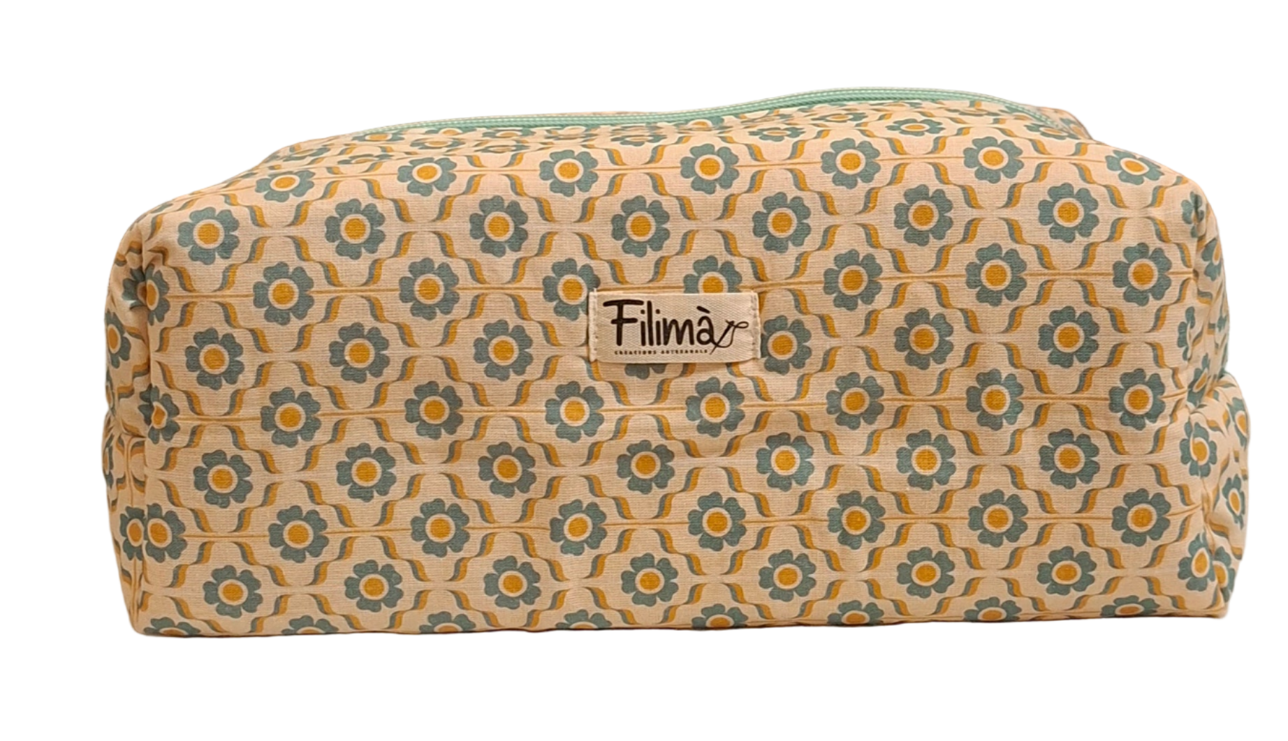 Necesser de tela quadrat